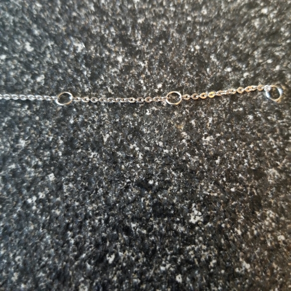 Blue Sapphire and White Sapphire Miabella Pendant Necklace Solid Silver Chain - Picture 11 of 14